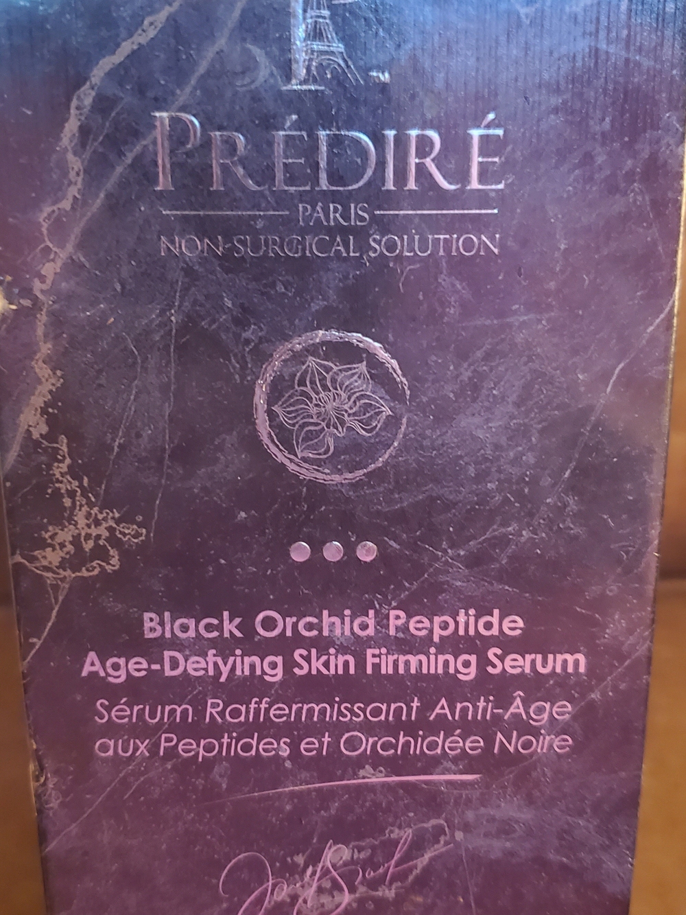 Prédiré Black Orchid Peptide Age-Defying Skin Firming Serum — Purple